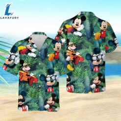 Green Hawaiian Shirt Mickey Mouse…