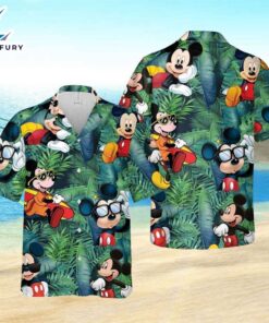 Green Hawaiian Shirt Mickey Mouse…