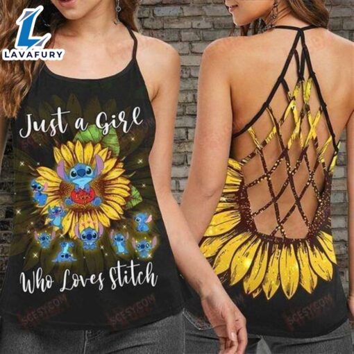 Lilo And Stitch Disney Criss Cross Tank Tops