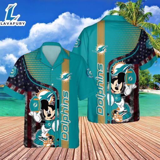 Miami Dolphins NFL Mickey Hawaiian Shirt Tshirt