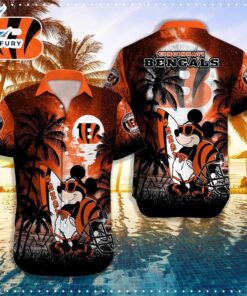 Mickey Cincinnati Bengals Hawaiian Shirt