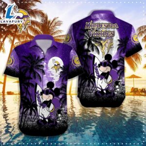 Mickey Minnesota Vikings Hawaiian Shirt