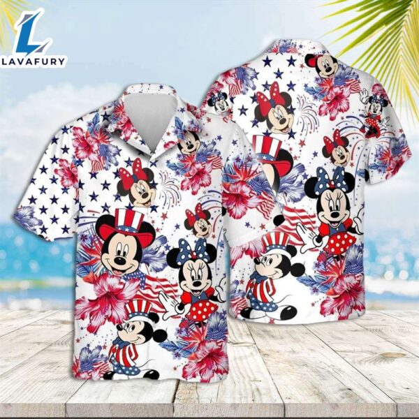 Mickey Mouse Hawaiian Shirt Disney Hibiscus Hawaiian Shirt