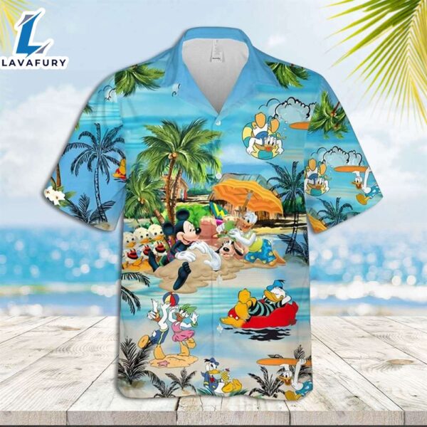 Mickey Mouse Hawaiian Shirt Disney Summer Vacation At The Beach Hawaiian Shirt
