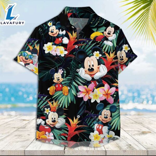 Mickey Mouse Hawaiian Shirt Mickey Lost In The Tropical Forest Hawaiian Shirt