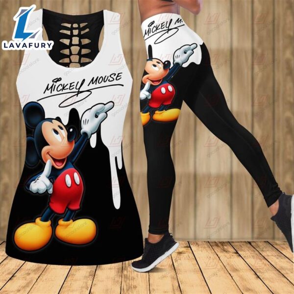 Mickey Mouse Signature Hollow Tank Top – Legging