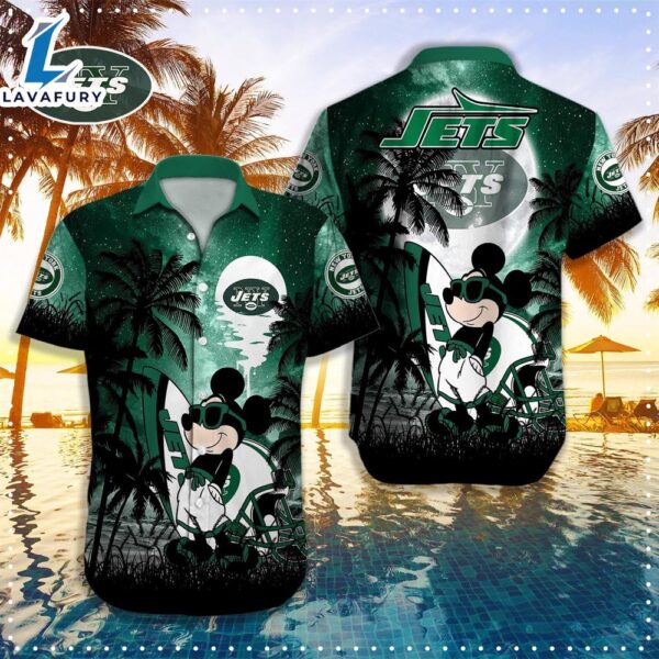 Mickey New York Jets Hawaiian Shirt