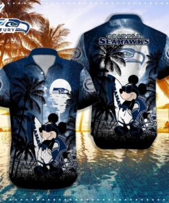 Mickey Seattle Seahawks Hawaiian Shirt