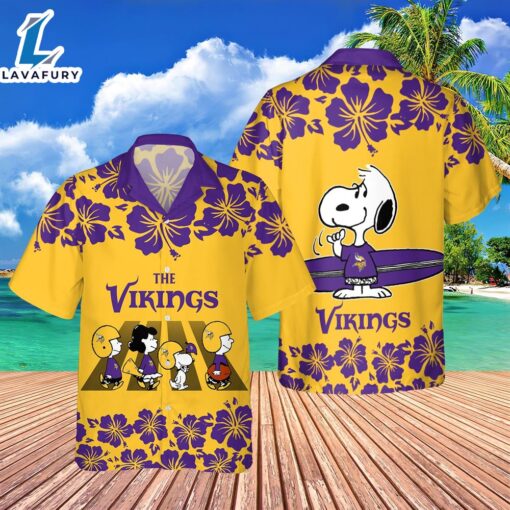 Minnesota Vikings NFL The Peanuts Snoopy Hawaiian Shirt