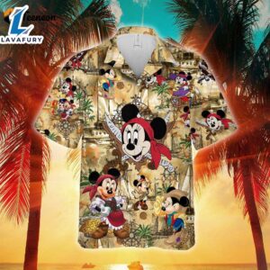 Minnie Mouse Pirate Hawaiian Shirt,…