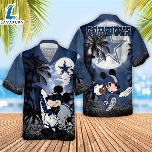 NFL Cowboys x Mickey Hawaiian Shirt