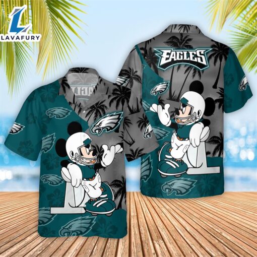 NFL Eagles Mickey Hawaiian Shirt Custom