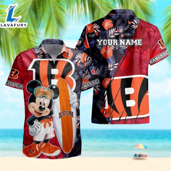 NFL Mickey Cincinnati Bengals Hawaiian Shirt