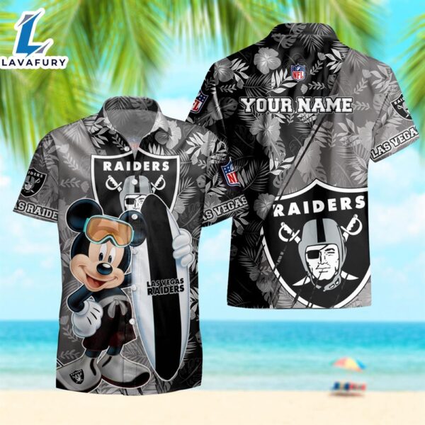 NFL Mickey Las Vegas Raiders Hawaiian Shirt