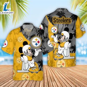 NFL Steelers Mickey Hawaiian Shirt…