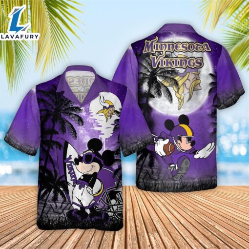 NFL Vikings x Mickey Hawaiian Shirt