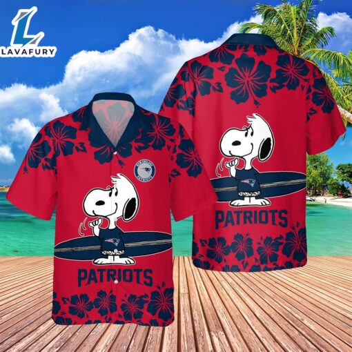 New England Patriots NFL Snoopy Aloha Hawaiian Shirt