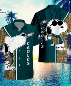 Philadelphia Eagles Hawaiian Shirt Snoopy…