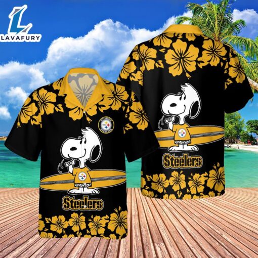 Pittsburgh Steelers NFL Snoopy Aloha Hawaiian Shirt