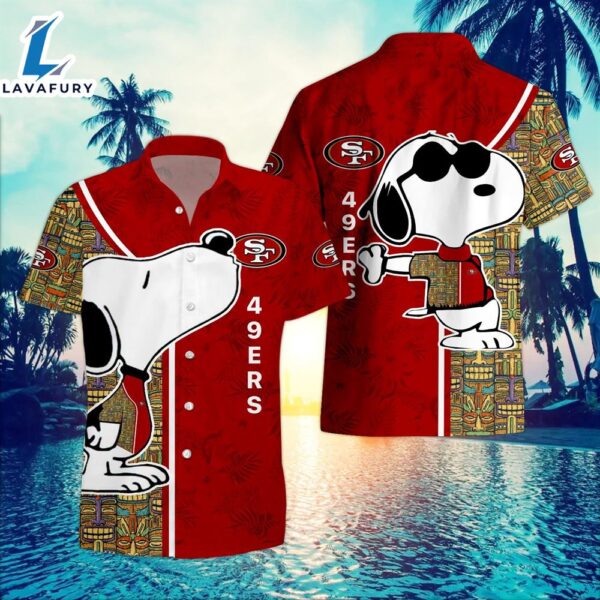 San Francisco 49ers Hawaiian Shirt Snoopy NFL