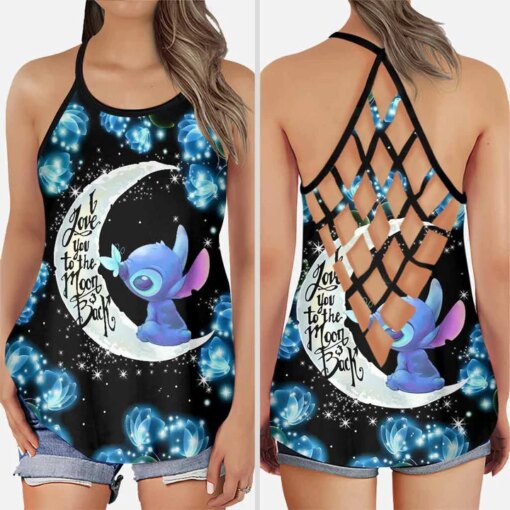 Stitch Ohana – Cross Tank Top