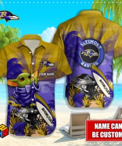 Custom Name Baltimore Ravens NFL…