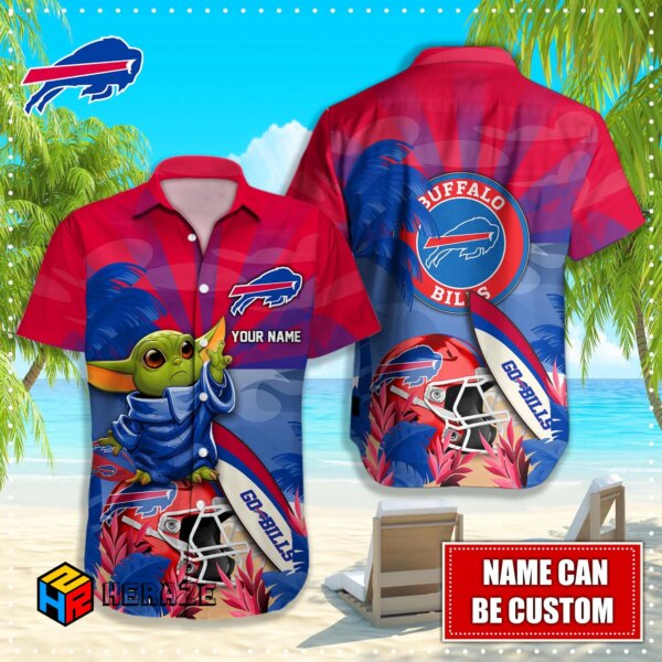 Custom Name Buffalo Bills NFL Aloha Hawaiian Shirt