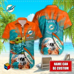 Custom Name Miami Dolphins NFL…