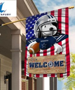 Dallas Cowboys Snoopy Peanuts Welcome…