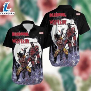 Deadpool And Wolverine World War III WWIII Hawaiian Shirt