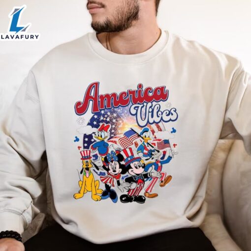 Disney America Vibes Happy 4th Of July Shirt