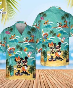 Disney Mickey And Minnie Hawaiian…