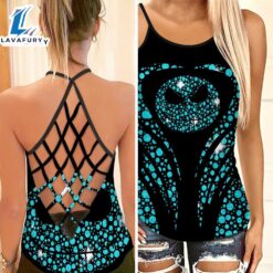 Jack Skellington Criss-Cross Tank Top…