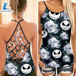 Jack Skellington Criss-Cross Tank Top…