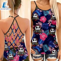 Jack Skellington Criss-Cross Tank Top…