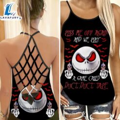 Jack Skellington Criss-Cross Tank Top…