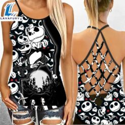 Jack Skellington Criss-Cross Tank Top…