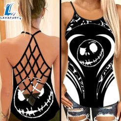 Jack Skellington Criss-Cross Tank Top…