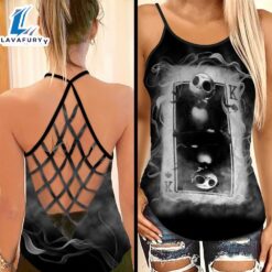 Jack Skellington Criss-Cross Tank Top…