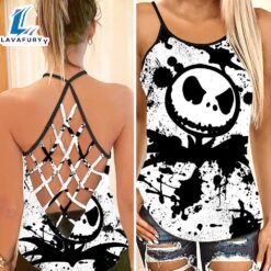 Jack Skellington Painted Criss-Cross Tank…