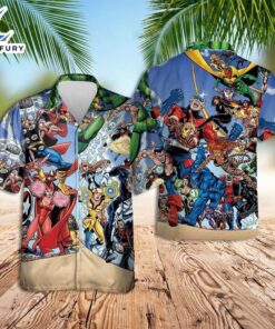 Marvel Hawaiian Shirt Marvel Avengers…