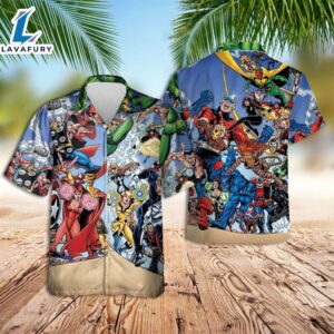 Marvel Hawaiian Shirt Marvel Avengers…