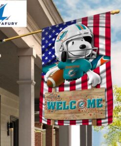 Miami Dolphins Snoopy Peanuts Welcome…