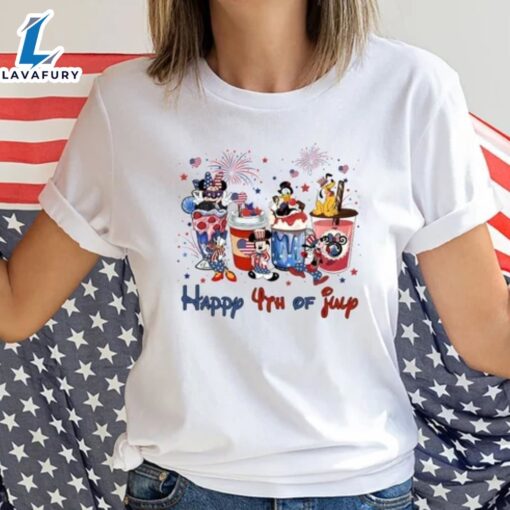 Mickey And Friends Happy 4th Of July Disney Independence Day Tee T-shirt