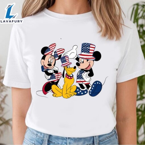 Mickey And Friends In Happy 4th Of July, Disney Independence T-Shirt