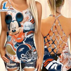 Mickey Denver Broncos Criss-Cross Tank…