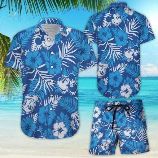 Mickey Mouse Kaus Hawaiian Beach Shirt Shorts