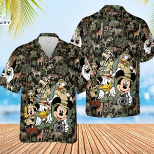 Mickey Safari Shirt Disney Animal Kingdom Hawaiian Shirt