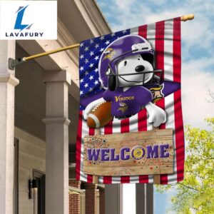 Minnesota Vikings Snoopy Peanuts Welcome…