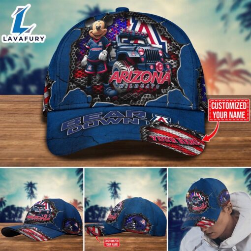 NCAA Mickey Mouse Arizona Wildcats Trending Customize Cap New Arrival